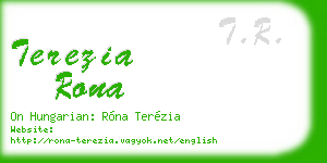 terezia rona business card